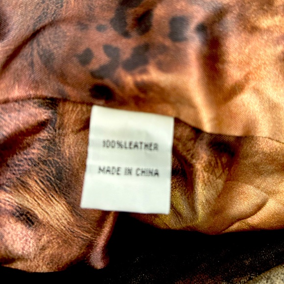 ✨NWOT✨ CACHE Absolutely Stunning Snake Leather Jacket with Fur Trim - Size 4 - Picture 9 of 12